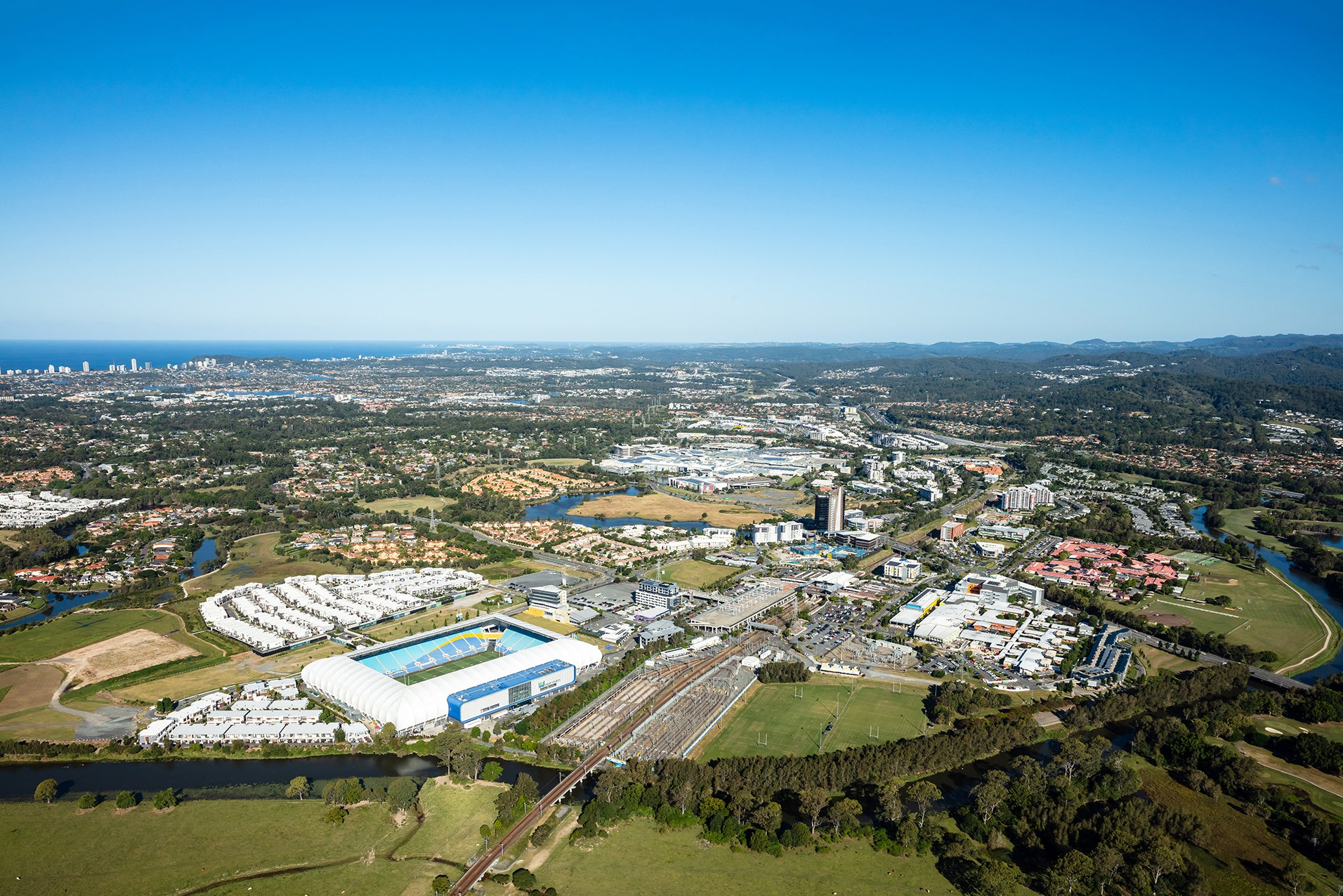 Robina Gold Coast aerial